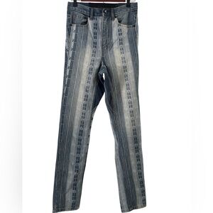 One Teaspoon Washed patterned High Waist Skinny Jeans NWT